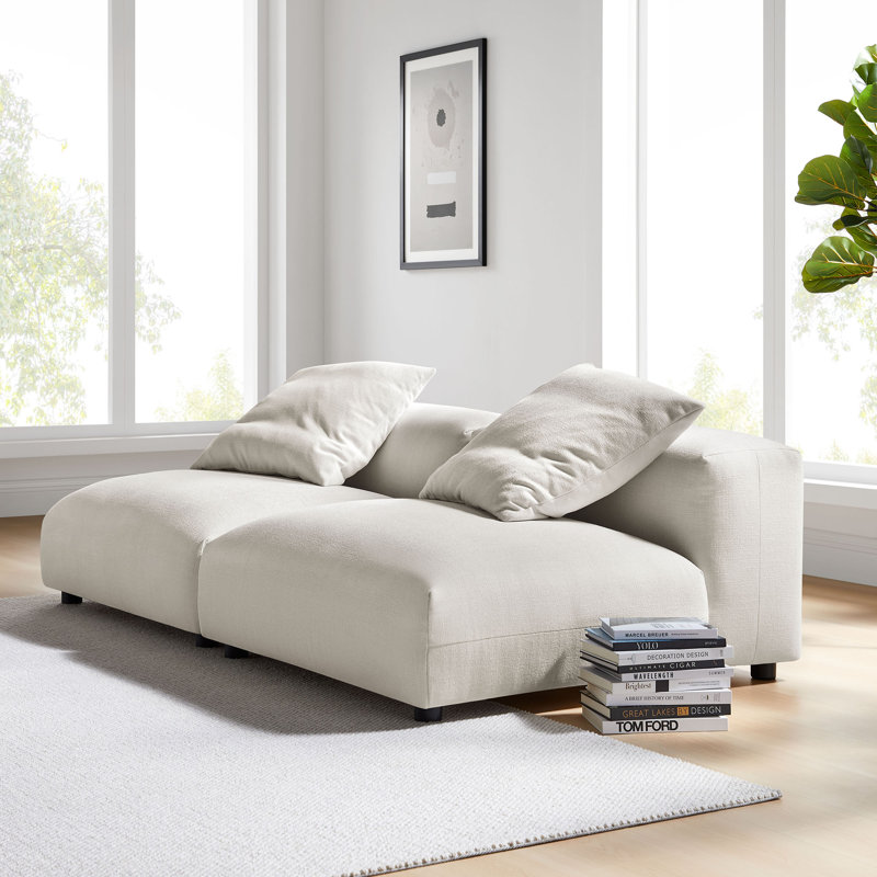 Canapé modulaire en tissu 2 pièces Solace, Salée