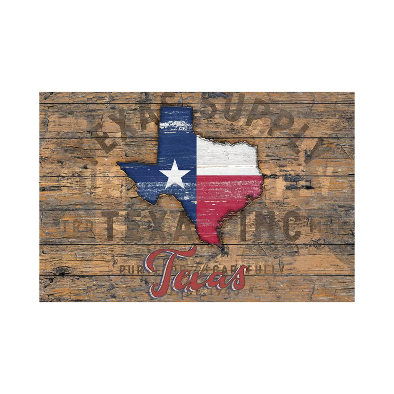 «Rustic Morning in Texas State» par Diego Tirigall - reproduction d'art textuel sur toile tendue