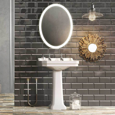 White Stone Courtez 936mm L x 610mm W White Ceramic Rectangular Sink with Overflow