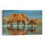 Brown Bear Family Stroll Peaceful Abstract Contemporary Bear Forest Nature Wall Art Print by Jeffrey C. Sink - 1 Piece Wrapped Canvas Wall Art-747567736