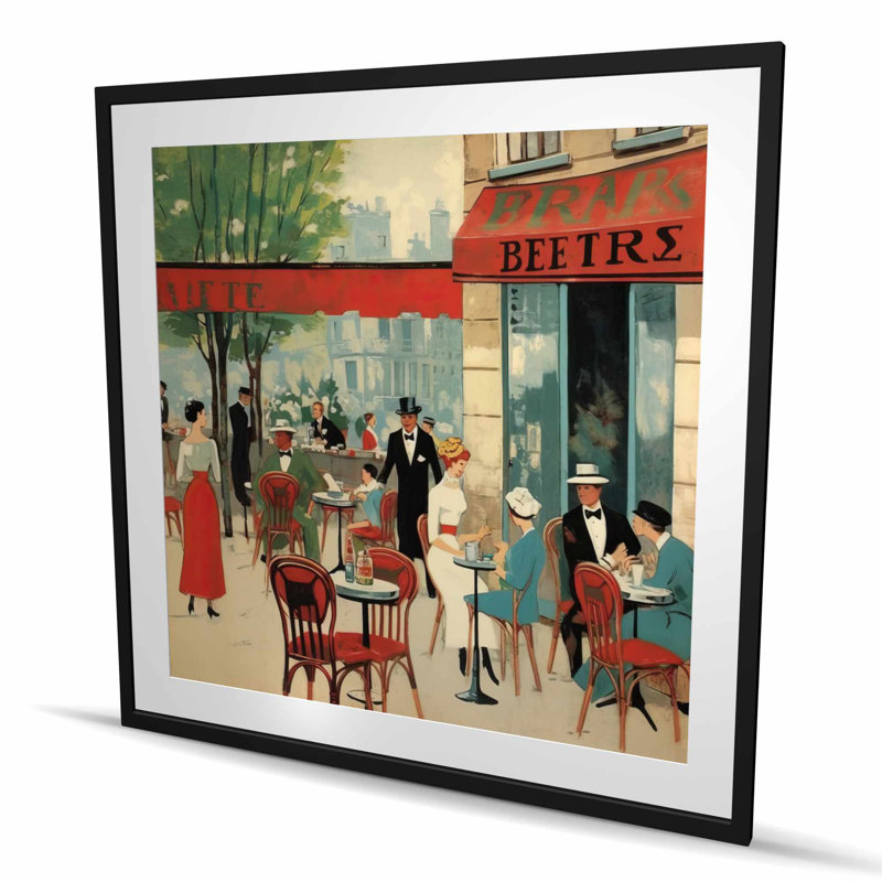 Café public - reproduction illustrée de nourriture mate