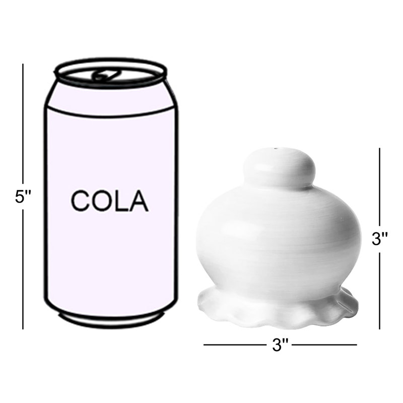 Coton Colors Signature Ruffle Salt and Pepper Shaker Set