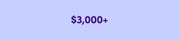 $3000+
