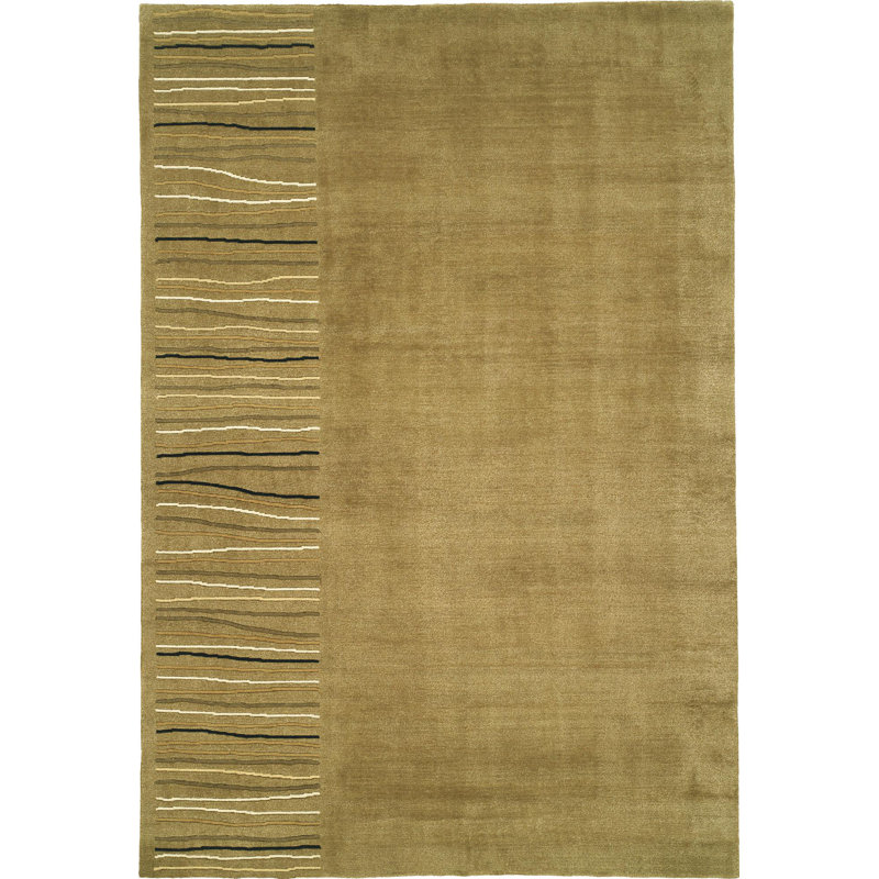 Tapis kaki noué à la main Tibetan, Rectangle 8 pi 3 po x 11 pi