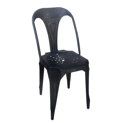 Tianna Metal Slat Back Dining Chair