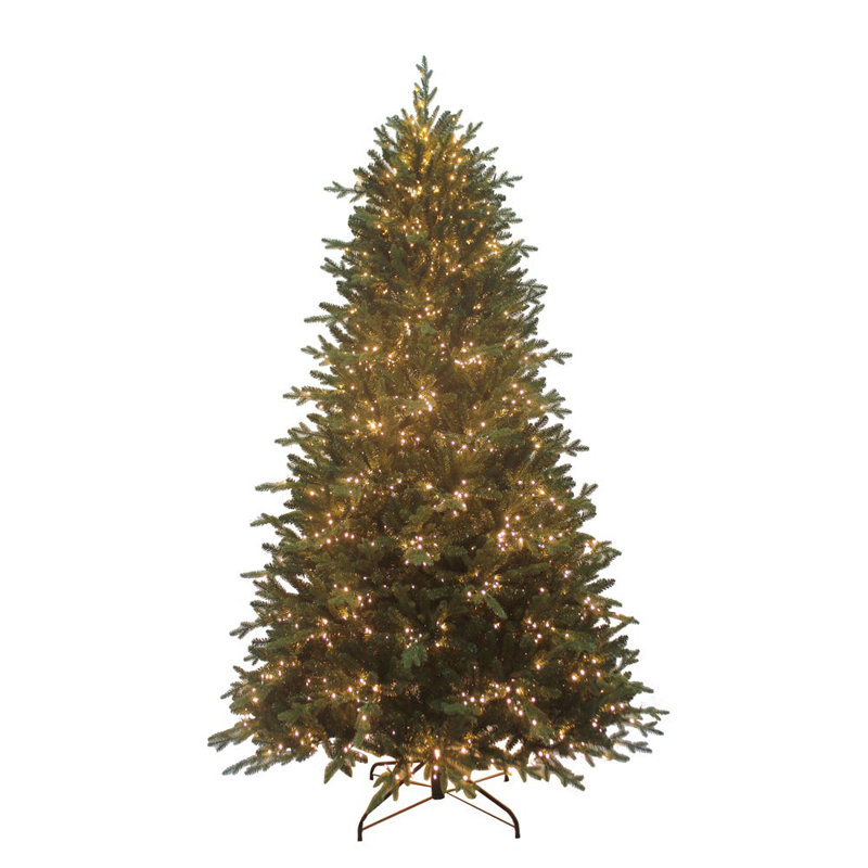 Lighted Artificial Fir Christmas Tree, 7'5"