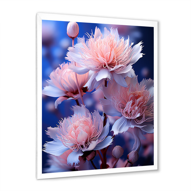«Dreamy Mauve», impression sur toile, H 40 po x l 30 po x P 1,5 po, Cadre simple blanc