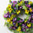 Handcrafted Faux Pansy Silk Wreath-843933540