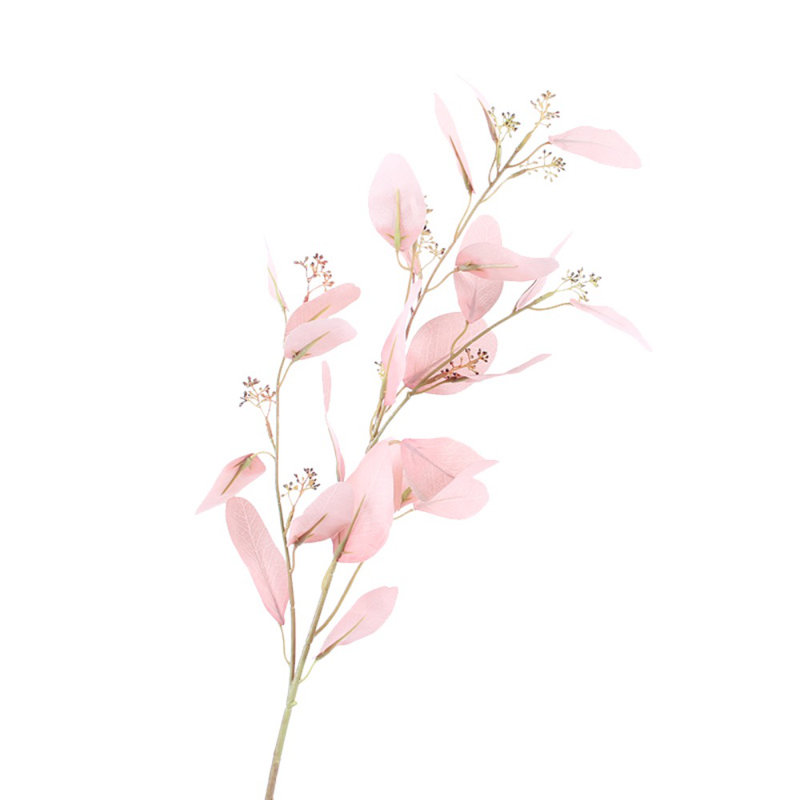 Tige de eucalyptus artificielle, Rose, 1 tige