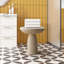 Fiberglass Mushroom-Shaped Accent Table-1838132077
