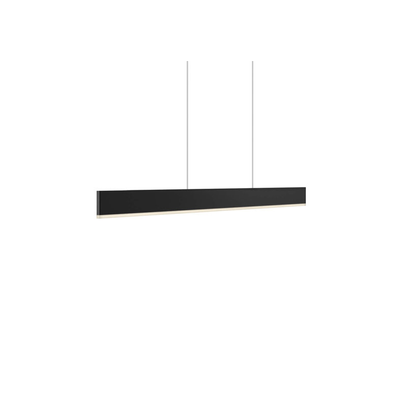 Luminaire suspendu linéaire Gooden, Noir mat, Noir, noir, noir, noir