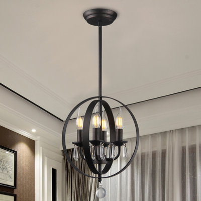 Luminaire suspendu sphère 4 lumières simple Dormody