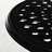 Black 30" Round Patio Bistro Table With Umbrella Hole, Cast Aluminum Outdoor Dining Table. Rust Coating, Stable Structure Antique Table, Black. Strong Build Quality, Scratch- Surface Option