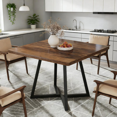 Vintage Square Dining Table,Wood Kitchen Table,Classic Design Dining Table