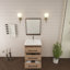 Meuble-lavabo simple 23,6 po avec plateau en acrylique Victoria-98195147