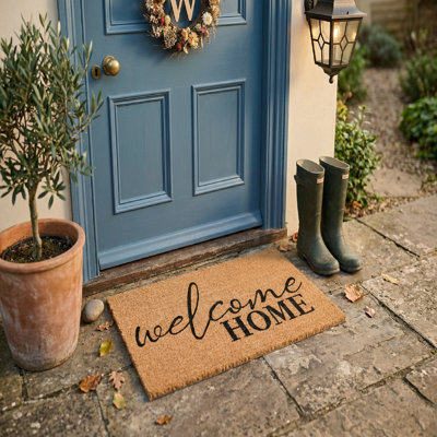Coir Door Mat Welcome Home