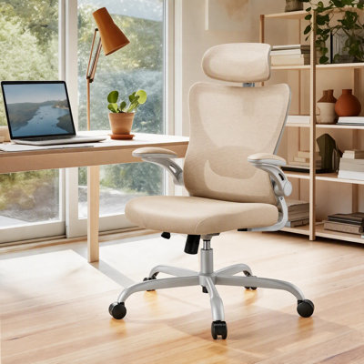 Ergonomic Office Chair, High Back Mesh Computer Chair With Adjustable Lumbar Support, 3D Armrests And 2D Headrest, Tilt Function , Breathable Desk Chair For Home Office