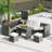 7 - Person Patio Conversation Set with Cushions-272474551-331030243