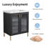 Meuble-lavabo autoportant avec lavabo en céramique et porte à fermeture douce