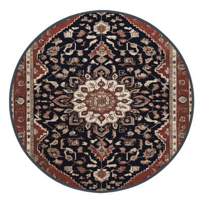 Machine Washable Persian Brown Area Rug