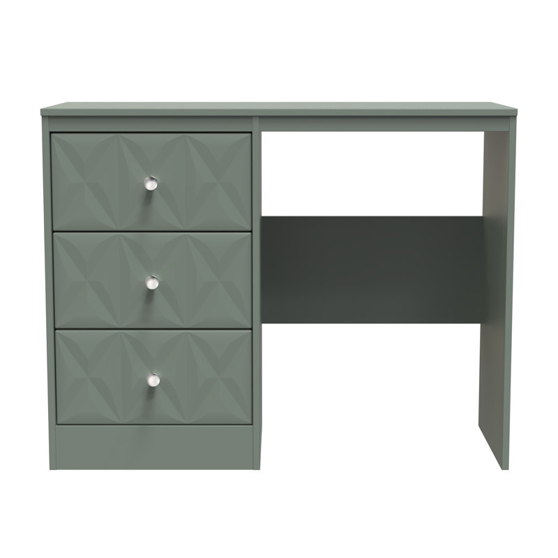 Taiylor 3 Drawer Desk/ dressing Table, Green