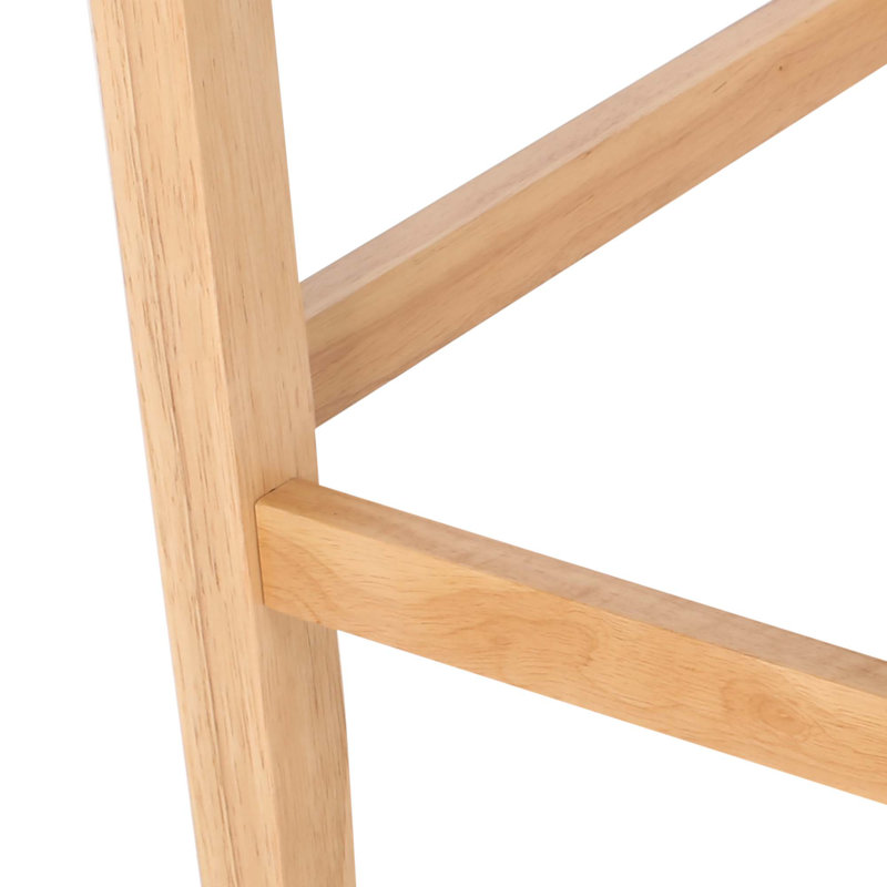 Ensemble de 2 tabourets à oreilles capitonnés en tissu pour comptoir de cuisine ou bar, Bleu