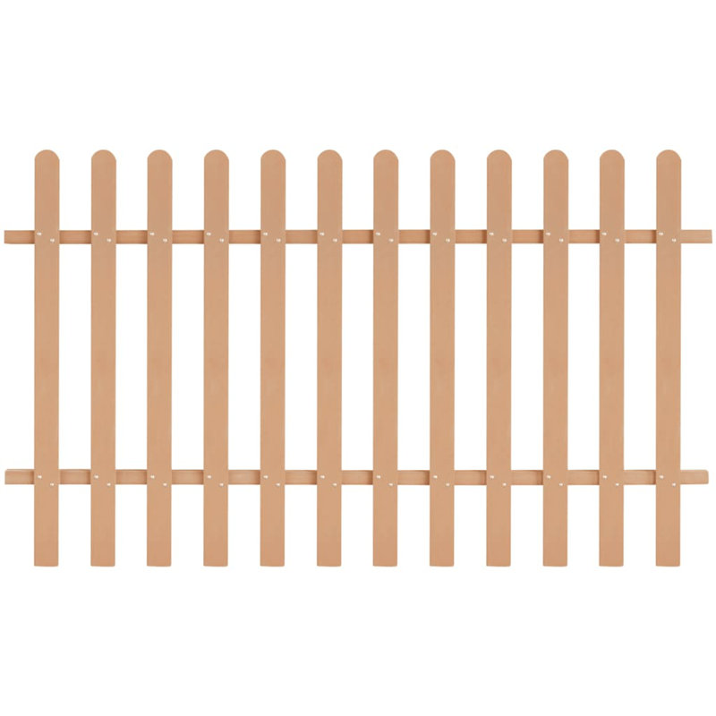 Ayia 200 cm W Fence Panels Fencing, Brown, 120cm H x 200cm W