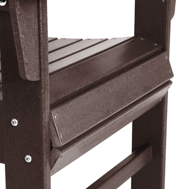 Ensemble de 2 chaises Adirondack Modern Curveback, Dark Brown