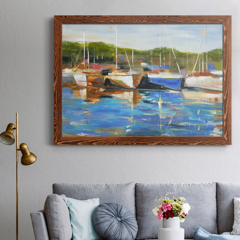 Safe Harbor - Reproduction d'art sur toile encadrée, H 37,5 po x l 27,5 po x P 1,5 po, Érable