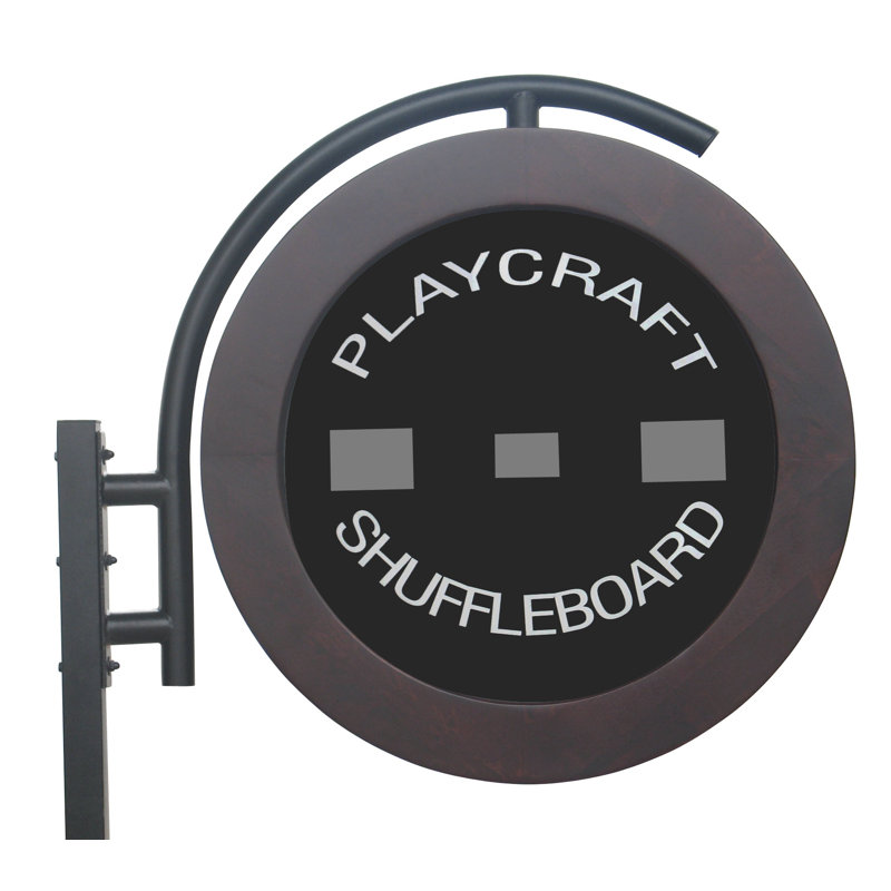Playcraft Telluride Espresso 16' Shuffleboard Table with Maple Playfield
