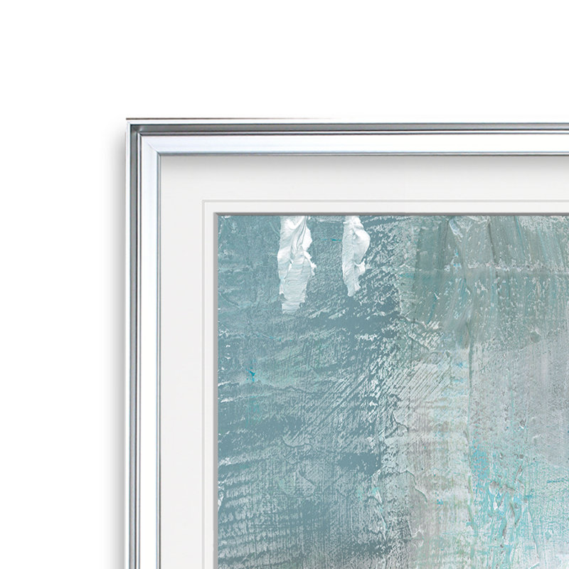 «Bay View» - reproduction d'art, H 27 po x l 27 po x p 1,5 po, Cadre argenté