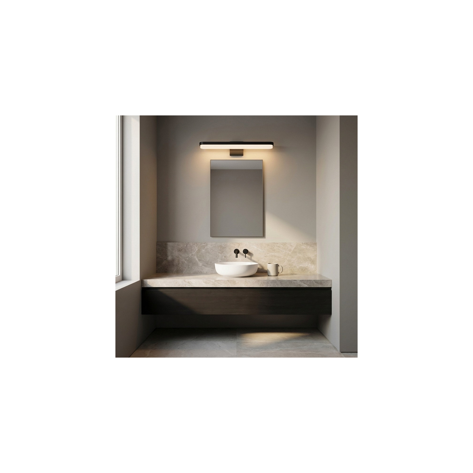 Briar Vanity Light, Chrome, 5" H x 27" W x 4" D