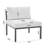 Sunnyside Modern Corner Patio Conversation Set with Table-1981636124