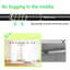 Bouirou Matte Black Adjustable 76cm to Single Curtain Pole-1811027817
