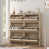 with 6 Flip Drawers/Natural Oak selected
