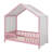  House Bed Frame With Canopy, Montessori Floor Bed, House Bed With Rails For Kids, Kids Bed With Roof-1174776067-1174776068
