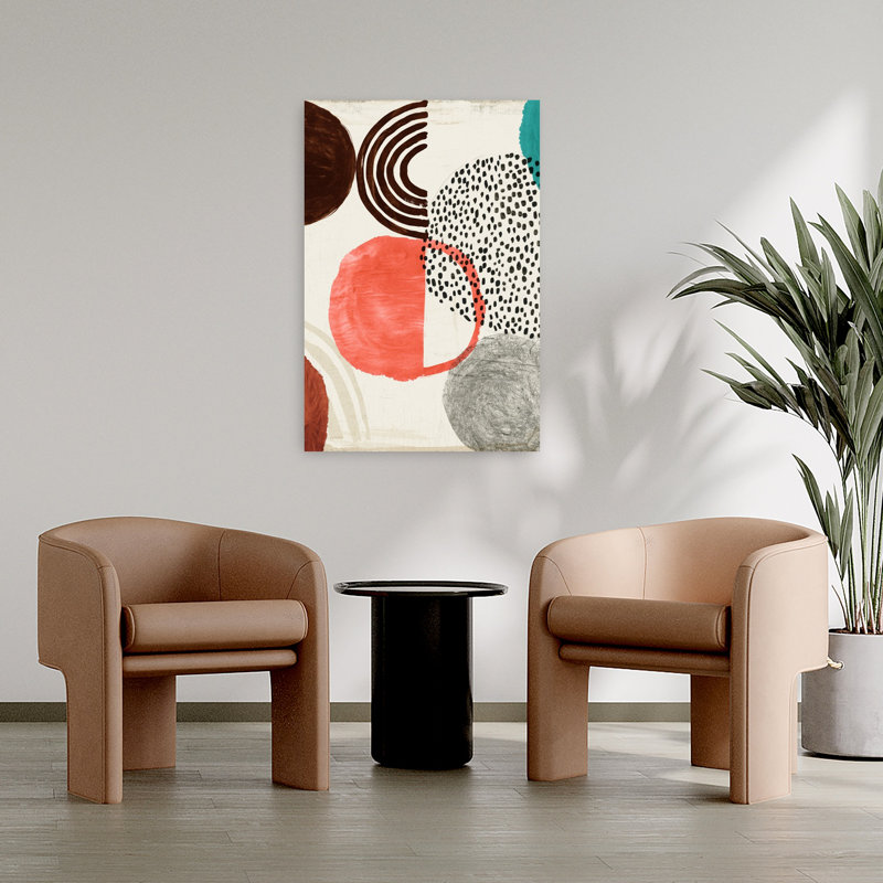 Chipper I, art géométrique abstrait et audacieux, H 36 po x l 24 po