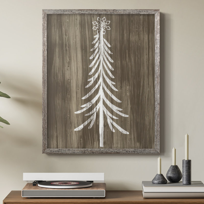 Impression encadrée Barnwood Wonderland - bois massif, H 21 po x l 17 po