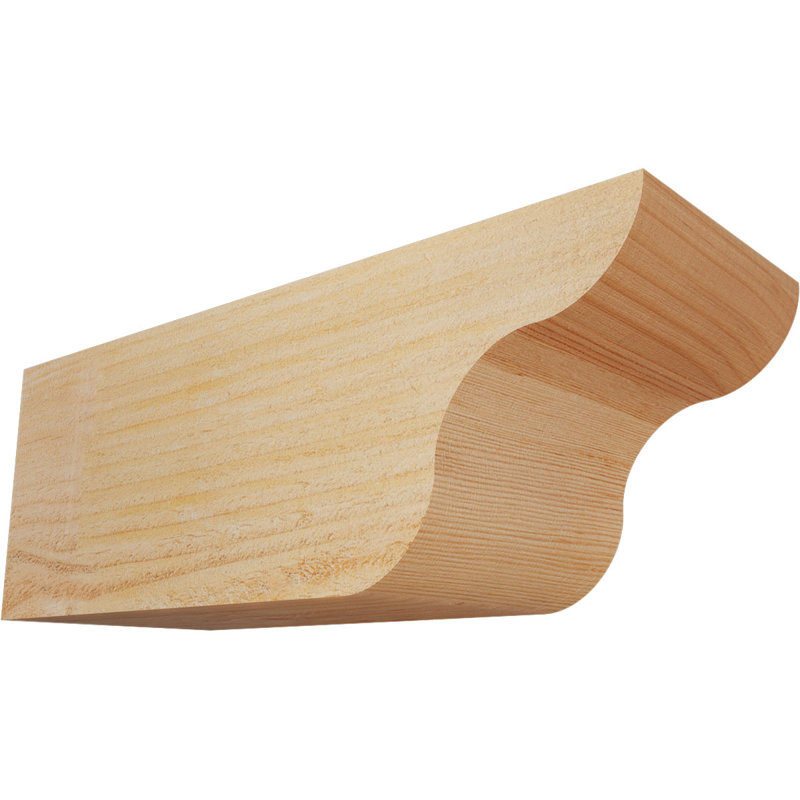 Queue de chevron Carmel, Douglas, 6"H x 6"W x 16"L