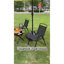 Ensemble de bistro de patio, ensembles de meubles de patio pliants d'extérieur, ensemble de patio 3 pièces de table de patio pliable et chaises