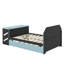 Lit de jour en bois double - Lit gigogne simple, bureau et ports de chargement USB inclus-80921753