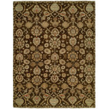 Lora Wool Oriental Area Rug in Brown/Beige