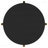 Black Round End Table