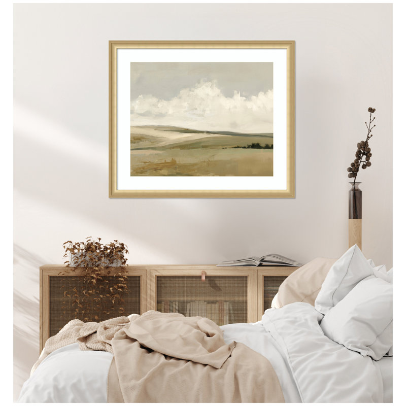 «Whispering Meadows I» par Amy Lighthall, reproduction d'art encadrée
