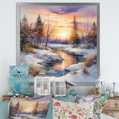 " Sunrise Winter Country Panorama II "