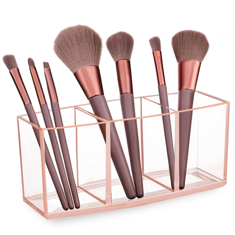 Organisateur de maquillage en plastique Khurum, Bronze