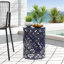 Table de bout d'extérieur en métal - grande, durable et élégante avec un design en fer pour les espaces modernes-1699777766