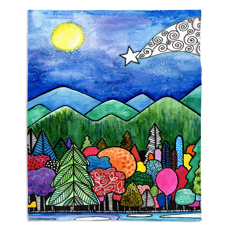  Jeté Wilderness Town, l 68 po x L 80 po