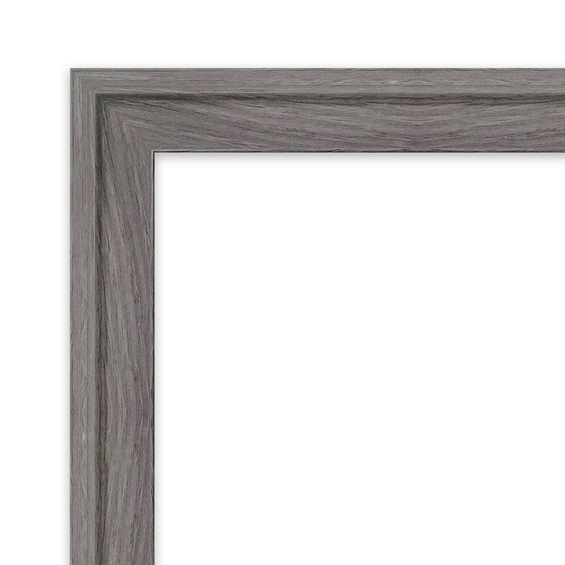 Wall Cork Small Bulletin Board, Gray, 14" x 32"