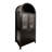70" Tall Arched Display Cabinet With Glass Doors-436195346
